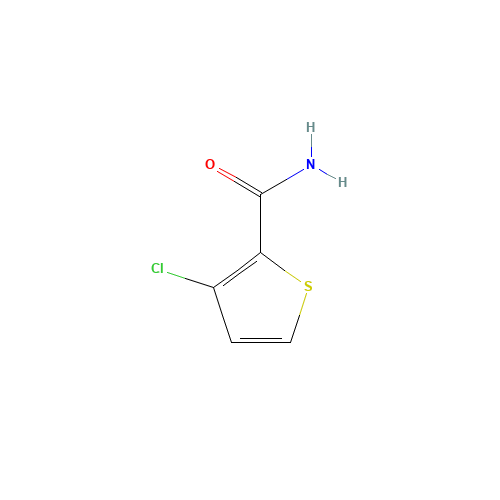 3-CHLOROTHIOPHENE-2-CARBOXAMIDE (CAS: 147123-68-0) - Chemical Structure and Molecular Formula 