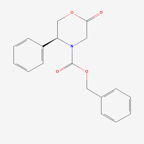 (5S)-3,4,5,6-TETRAHYDRO-5-PHENYL-N-(BENZYLOXYCARBONYL)-4(H)-1,4-OXAZIN-2-ONE (CAS: 147700-91-2) - Related Chemical Product