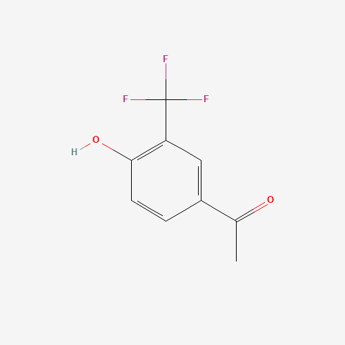 4'-HYDROXY-3'-(TRIFLUOROMETHYL)ACETOPHENONE (CAS: 149105-11-3) - Chemical Structure and Molecular Formula 