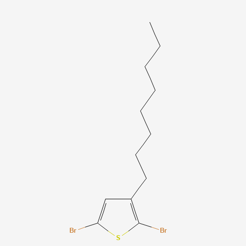 2,5-Dibromo-3-octylthiophene (CAS: 149703-84-4) - Chemical Structure and Molecular Formula 