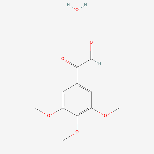 3,4,5-TRIMETHOXYPHENYLGLYOXAL HYDRATE (CAS: 150114-69-5) - Chemical Structure and Molecular Formula 