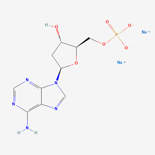 2'-DEOXYADENOSINE 5'-MONOPHOSPHATE SODIUM SALT (CAS: 151151-31-4) - Chemical Structure and Molecular Formula 