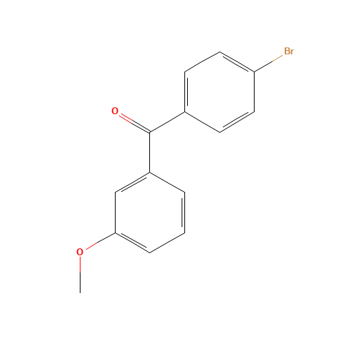 4-BROMO-3'-METHOXYBENZOPHENONE (CAS: 151239-47-3) - Chemical Structure and Molecular Formula 