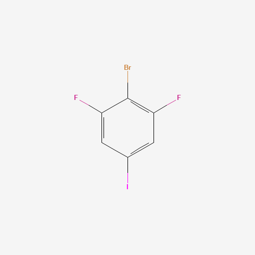 2-Bromo-1,3-difluoro-5-iodobenzene chemical structure 2-Bromo-1,3-difluoro-5-iodobenzene (CAS: 155906-10-8) - Chemical Structure and Molecular Formula