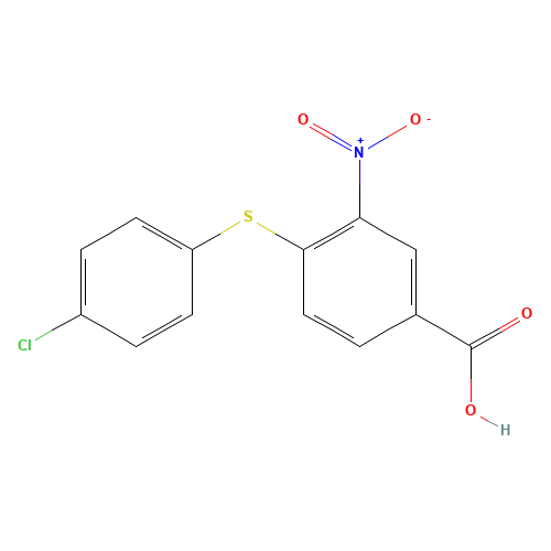 4-[(4-CHLOROPHENYL)SULFANYL]-3-NITROBENZENECARBOXYLIC ACID (CAS: 156629-59-3) - Related Chemical Product