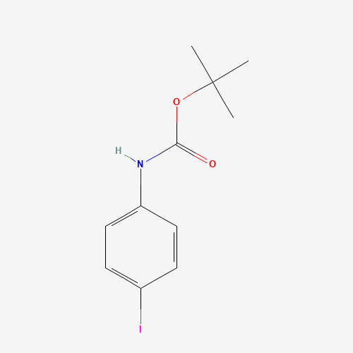 TERT-BUTYL N-(4-IODOPHENYL)CARBAMATE (CAS: 159217-89-7) - Chemical Structure and Molecular Formula 
