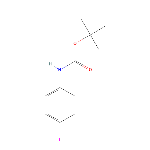 TERT-BUTYL N-(4-IODOPHENYL)CARBAMATE (CAS: 159217-89-7) - Chemical Structure and Molecular Formula 