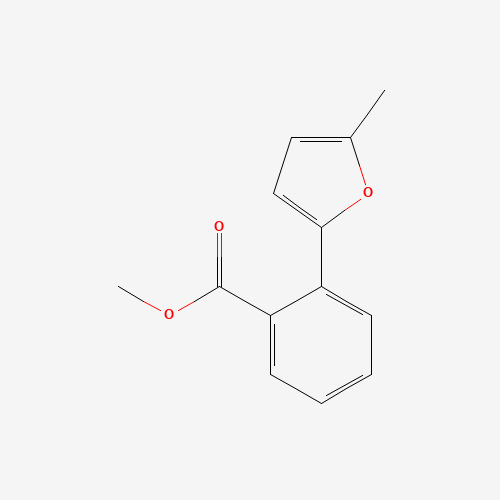 2-(5-METHYL-FURAN-2-YL)-BENZOIC ACID METHYL ESTER (CAS: 159448-56-3) - Chemical Structure and Molecular Formula 