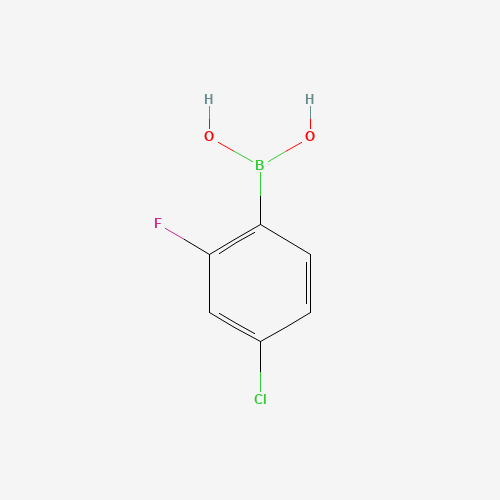 4-Chloro-2-fluorophenylboronic acid (CAS: 160591-91-3) - Chemical Structure and Molecular Formula 