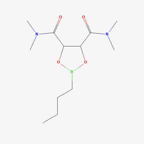 2-BUTYL-[1,3,2]DIOXABOROLANE-4,5-DICARBOXYLIC ACID BIS-DIMETHYLAMIDE (CAS: 161344-85-0) - Chemical Structure and Molecular Formula 