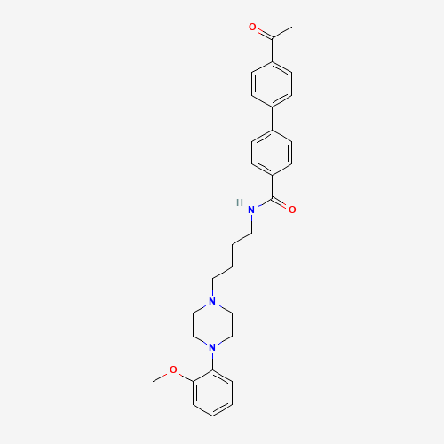 4'-ACETYL-N-[4-[4-(2-METHOXYPHENYL)-1-PIPERAZINYL]BUTYL]-[1,1'-BIPHENYL]-4-CARBOXAMIDE (CAS: 162408-66-4) - Related Chemical Product