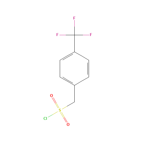 4-TRIFLUOROMETHYLBENZYLSULFONYL CHLORIDE (CAS: 163295-75-8) - Chemical Structure and Molecular Formula 