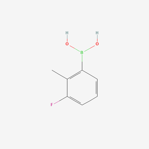 2-METHYL-3-FLUORO-PHENYLBORONIC ACID chemical structure 2-METHYL-3-FLUORO-PHENYLBORONIC ACID (CAS: 163517-61-1) - Chemical Structure and Molecular Formula