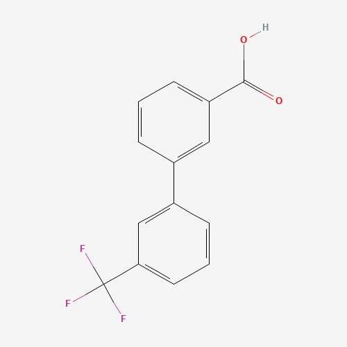 3'-TRIFLUOROMETHYLBIPHENYL-3-CARBOXYLIC ACID (CAS: 168619-05-4) - Chemical Structure and Molecular Formula 
