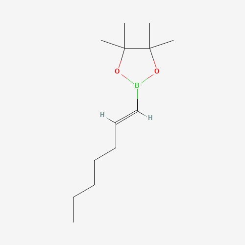 TRANS-1-HEPTENYLBORONIC ACID PINACOL ESTER (CAS: 169339-75-7) - Chemical Structure and Molecular Formula 