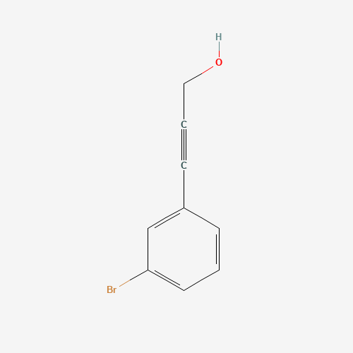 3-(3-BROMOPHENYL)PROP-2-YN-1-OL (CAS: 170859-80-0) - Chemical Structure and Molecular Formula 
