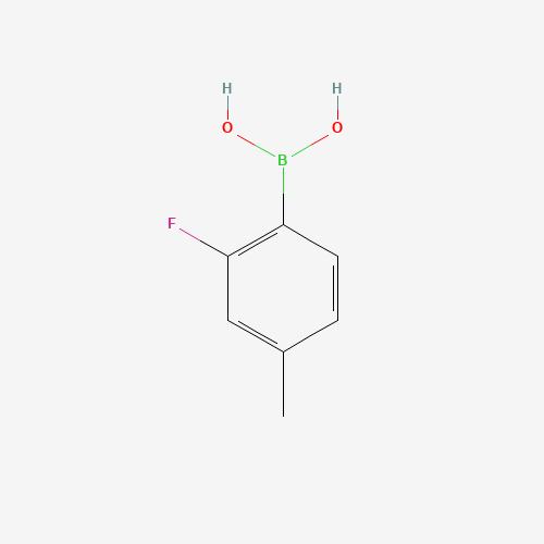 2-Fluoro-4-methylphenylboronic acid (CAS: 170981-26-7) - Chemical Structure and Molecular Formula 
