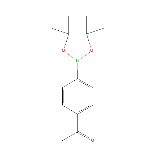 4-ACETYLPHENYLBORONIC ACID,PINACOL ESTER (CAS: 171364-81-1) - Chemical Structure and Molecular Formula 