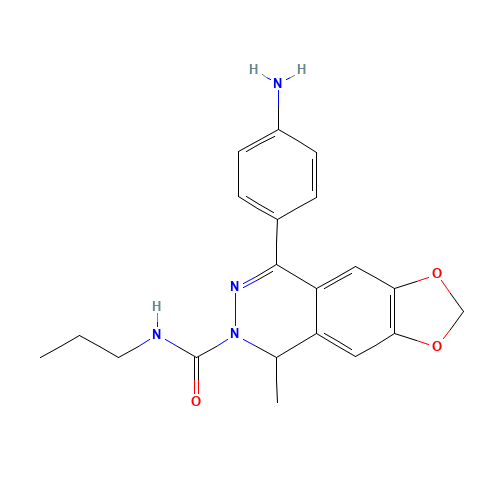 (+/-)-4-(4-AMINOPHENYL)-1,2-DIHYDRO-1-METHYL-2-PROPYLCARBAMOYL-6,7-METHYLENEDIOXYPHTHALAZINE (CAS: 173952-44-8) - Related Chemical Product