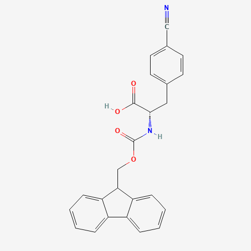 FMOC-L-4-CYANOPHENYLALANINE (CAS: 173963-93-4) - Chemical Structure and Molecular Formula 