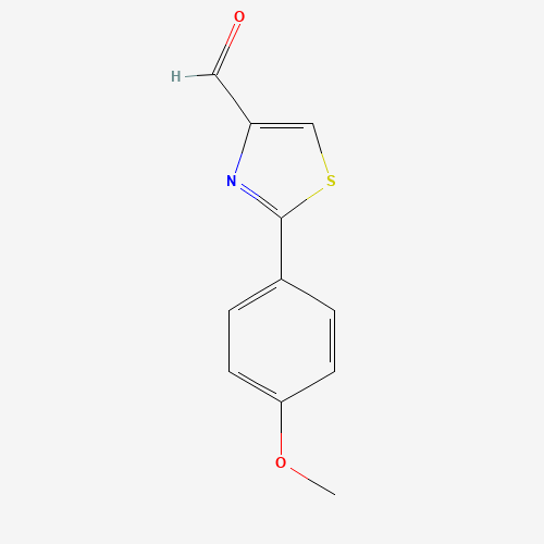 2-(4-METHOXY-PHENYL)-THIAZOLE-4-CARBALDEHYDE (CAS: 174006-71-4) - Chemical Structure and Molecular Formula 