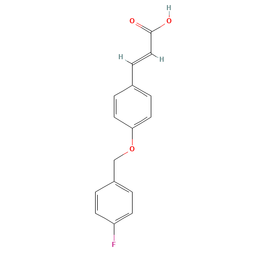 3-(4-(4-FLUOROBENZYLOXY)PHENYL)ACRYLIC ACID (CAS: 175136-19-3) - Related Chemical Product