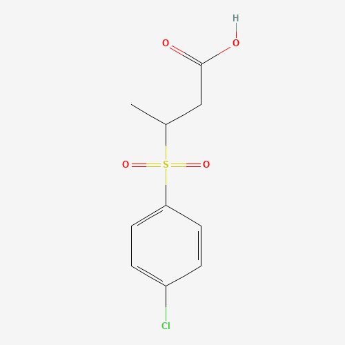 3-(4-CHLOROBENZENESULFONYL)BUTYRIC ACID (CAS: 175205-43-3) - Chemical Structure and Molecular Formula 