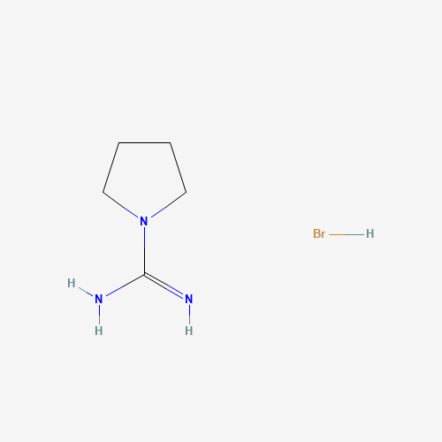 PYRROLIDINE-1-CARBOXIMIDAMIDE HYDROBROMIDE (CAS: 175277-39-1) - Chemical Structure and Molecular Formula 