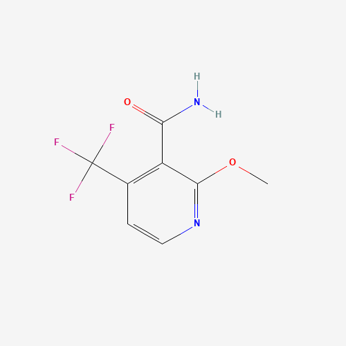 2-METHOXY-4-(TRIFLUOROMETHYL)PYRIDINE-3-CARBOXAMIDE (CAS: 175277-68-6) - Chemical Structure and Molecular Formula 