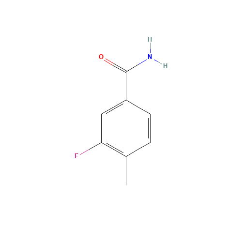 3-FLUORO-4-METHYLBENZAMIDE (CAS: 175277-86-8) - Chemical Structure and Molecular Formula 