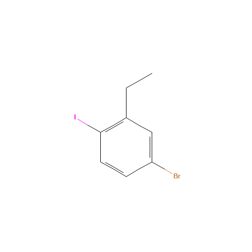 4-BROMO-2-ETHYLIODOBENZENE (CAS: 175278-30-5) - Chemical Structure and Molecular Formula 