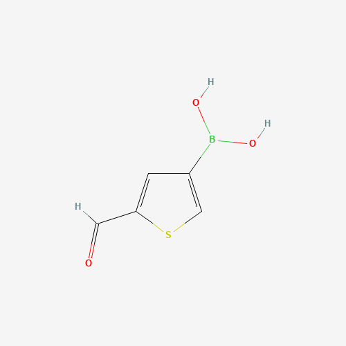 2-Formylthiophene-4-boronic acid (CAS: 175592-59-3) - Chemical Structure and Molecular Formula 