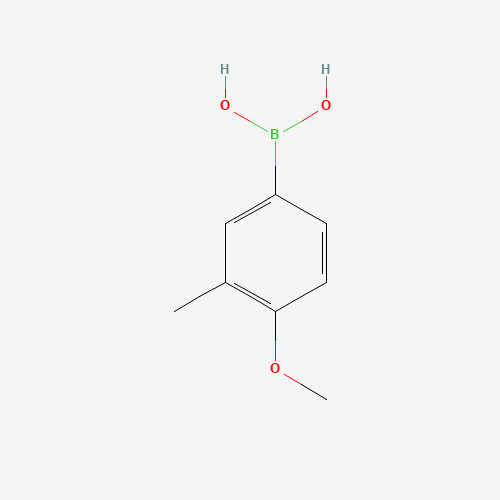 4-METHOXY-3-METHYLPHENYLBORONIC ACID (CAS: 175883-62-2) - Chemical Structure and Molecular Formula 