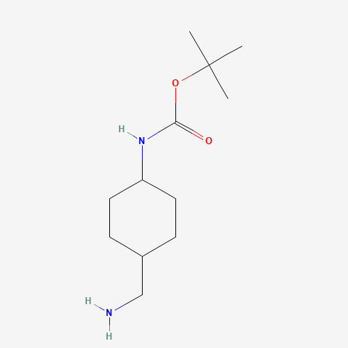 tert-Butyl (trans-4-aminomethylcyclohexyl)carbamate (CAS: 177583-27-6) - Chemical Structure and Molecular Formula 