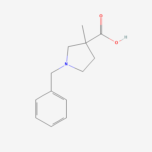 1-BENZYL-3-METHYL-PYRROLIDINE-3-CARBOXYLIC ACID (CAS: 181114-74-9) - Chemical Structure and Molecular Formula 