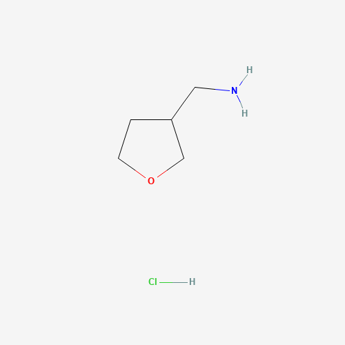 (TETRAHYDROFURAN-3-YL)METHANAMINE HYDROCHLORIDE (CAS: 184950-35-4) - Chemical Structure and Molecular Formula 