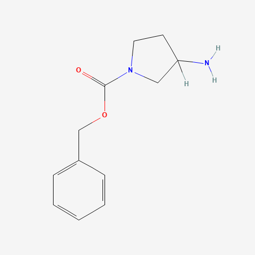 N-Cbz-3-aminopyrrolidine (CAS: 185057-50-5) - Chemical Structure and Molecular Formula 