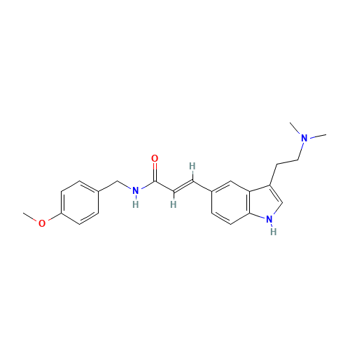 3-[3-(2-DIMETHYLAMINOETHYL)-1H-INDOL-5-YL]-N-(4-METHOXYBENZYL)ACRYLAMIDE (CAS: 185259-85-2) - Related Chemical Product