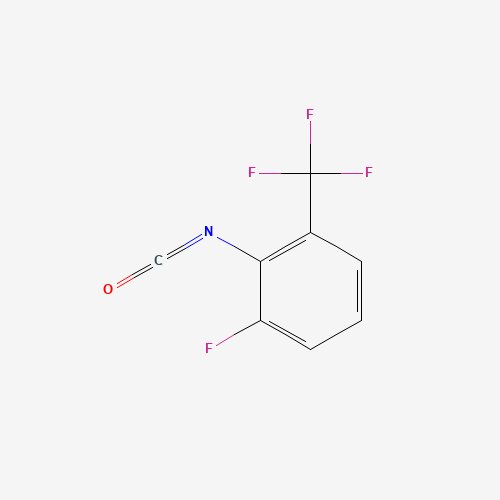 2-FLUORO-6-(TRIFLUOROMETHYL)PHENYL ISOCYANATE (CAS: 190774-53-9) - Chemical Structure and Molecular Formula 