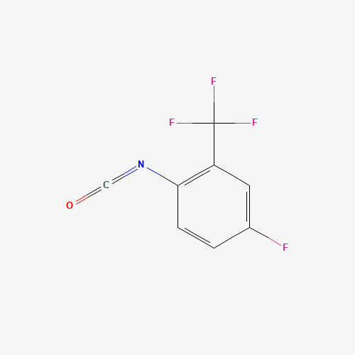 4-FLUORO-2-(TRIFLUOROMETHYL)PHENYL ISOCYANATE (CAS: 190774-54-0) - Chemical Structure and Molecular Formula 