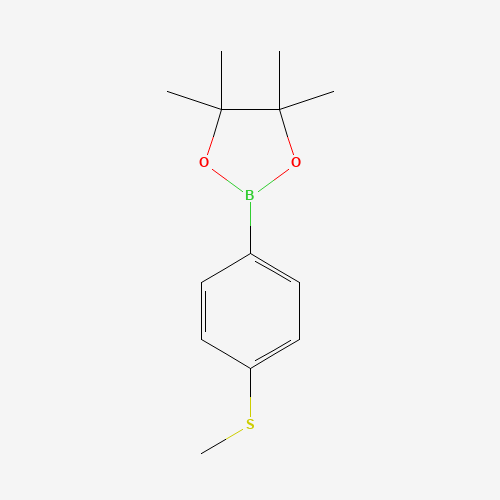 4-(METHYLTHIO)PHENYLBORONIC ACID PINACOLATE (CAS: 190788-58-0) - Chemical Structure and Molecular Formula 