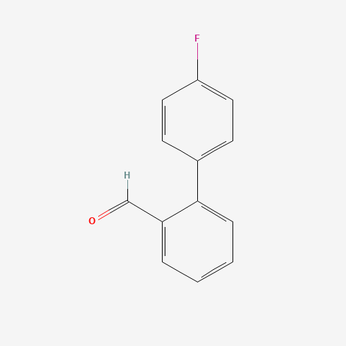 2-(4-FLUOROPHENYL)BENZALDEHYDE (CAS: 192863-46-0) - Chemical Structure and Molecular Formula 