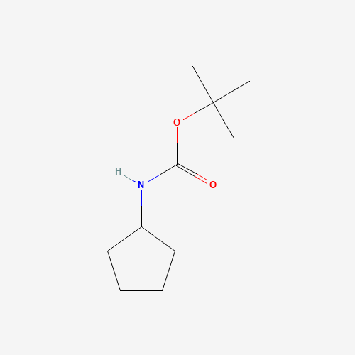 N-1-Boc-amino-3-cyclopentene (CAS: 193751-54-1) - Chemical Structure and Molecular Formula 