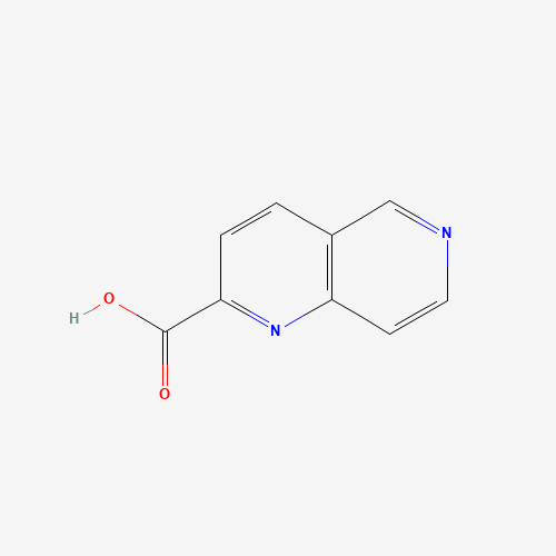 1,6-NAPHTHYRIDINE-2-CARBOXYLIC ACID (CAS: 197507-59-8) - Chemical Structure and Molecular Formula 