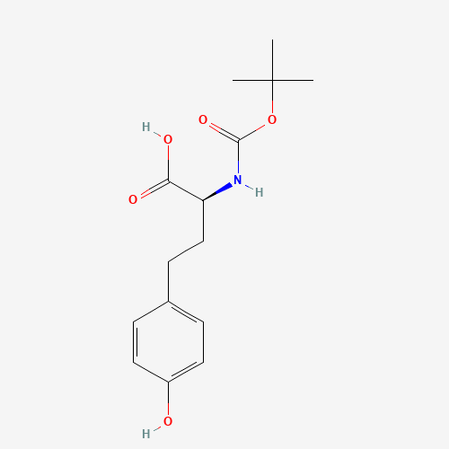 BOC-HOMO-L-TYROSINE (CAS: 198473-94-8) - Chemical Structure and Molecular Formula 