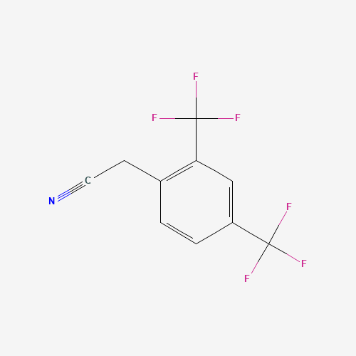 2,4-Bis(Trifluoromethyl)Phenylacetonitrile (CAS: 201789-28-8) - Chemical Structure and Molecular Formula 