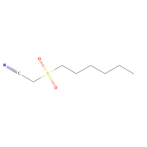 N-HEXANESULFONYLACETONITRILE (CAS: 203310-42-3) - Chemical Structure and Molecular Formula 
