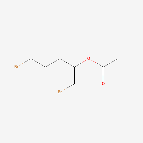 1,5-DIBROMO-2-PENTYL ACETATE (CAS: 205180-51-4) - Chemical Structure and Molecular Formula 