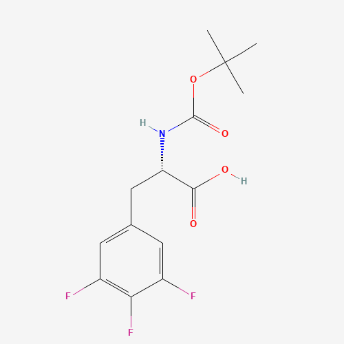 BOC-L-3,4,5-TRIFLUOROPHENYLALANINE (CAS: 205445-54-1) - Chemical Structure and Molecular Formula 