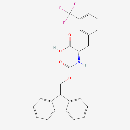 FMOC-D-3-Trifluoromethylphe (CAS: 205526-28-9) - Chemical Structure and Molecular Formula 